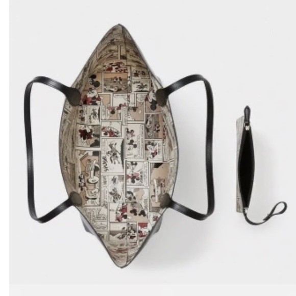 Kate Spade Reversible Black Tote with Minnie Mouse Design - Picture 3 of 12